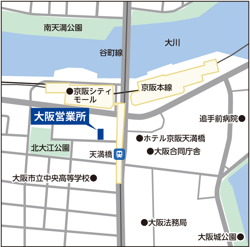 大阪営業所地図