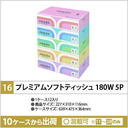 プレミアムソフトティッシュ180W5P