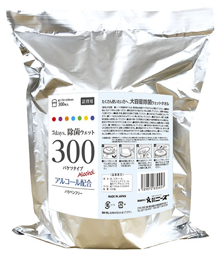 7days, 除菌ウェット300 バケツタイプ詰替用300枚入り